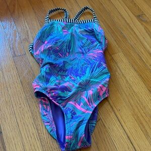 Dolfin Vibrant Palm Print Women's One-Piece Swimsuit